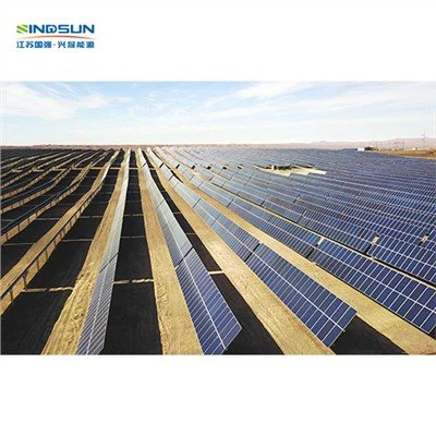 Sistema de montaje fotovoltaico horizontal de un solo eje